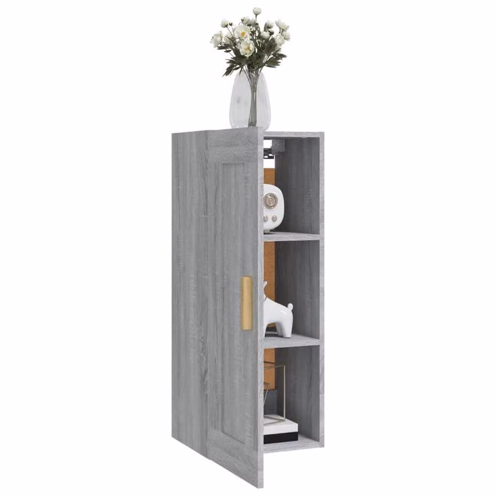Berkfield Home Grey Sonoma Wall Cabinet W/D/H: 35 x 34 x 90 cm – 3