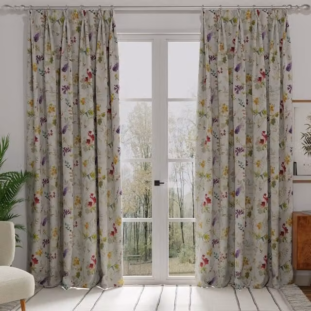 Terrys Tuileries Made to Measure Blackout Floral Fabric Panel Curtain in Multicolour