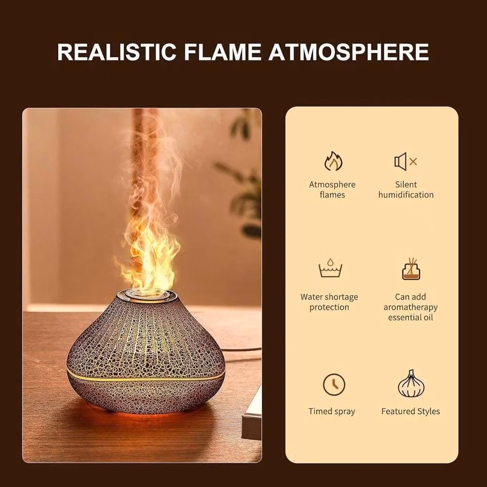 PAWNORA Black Ceramic Aroma Diffuser and Air Humidifier with Fragrance Compartment – 4