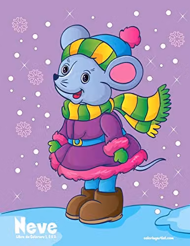 Neve Libro da Colorare 1, 2 & 3 Multicolour Childrens Colouring Book