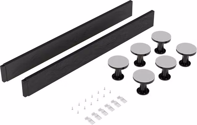 Balterley Grey Shower Tray Leg Set for 700mm and 900mm Square or Rectangular Resin Trays