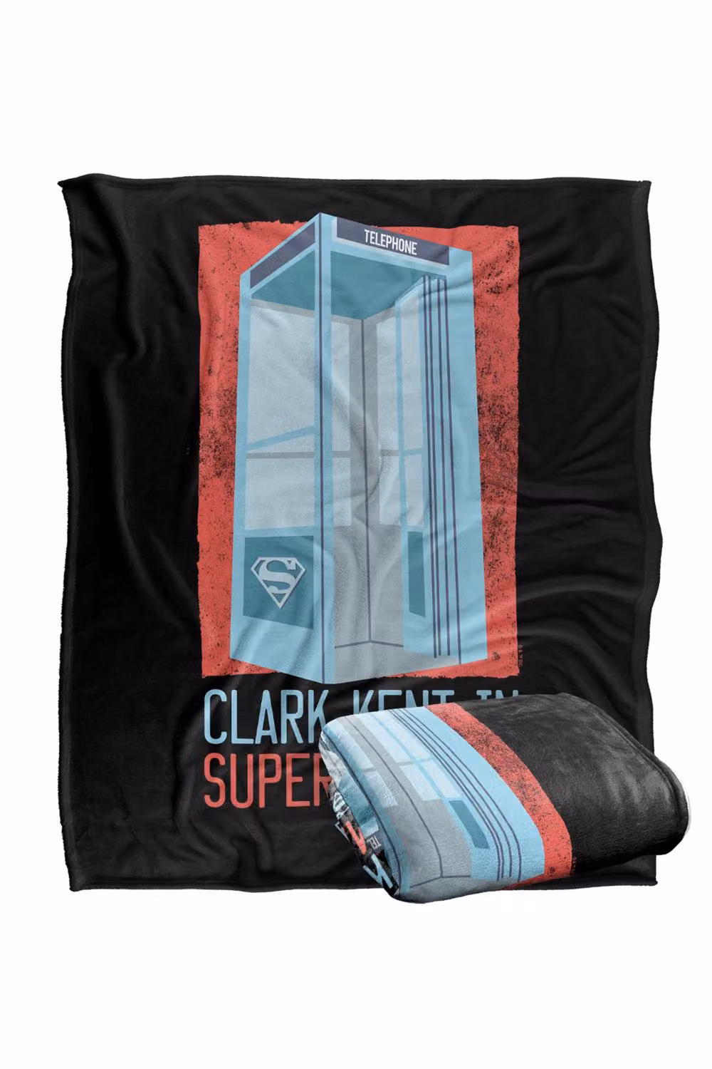 Warner Bros. Superman Phonebooth Clark Kent Silky Touch Super Soft Fleece Throw Blanket, Multicolour, W: 152 cm, D: 127 cm – 7