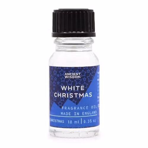 Ancient Wisdom White Christmas Fragrance Oil, 10ml, Transparent