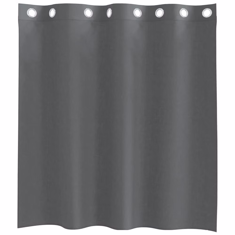 Berkfield Home Dark Grey Voile Fabric Curtains with Eyelets, 2 Pack, W: 140 cm x H: 140 cm – 3