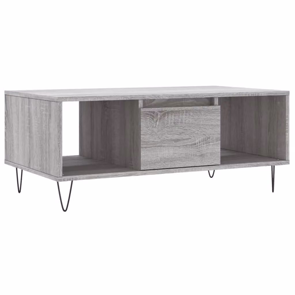 Berkfield Home Grey Sonoma Coffee Table, W: 90 cm, D: 50 cm, H: 36.5 cm – 2