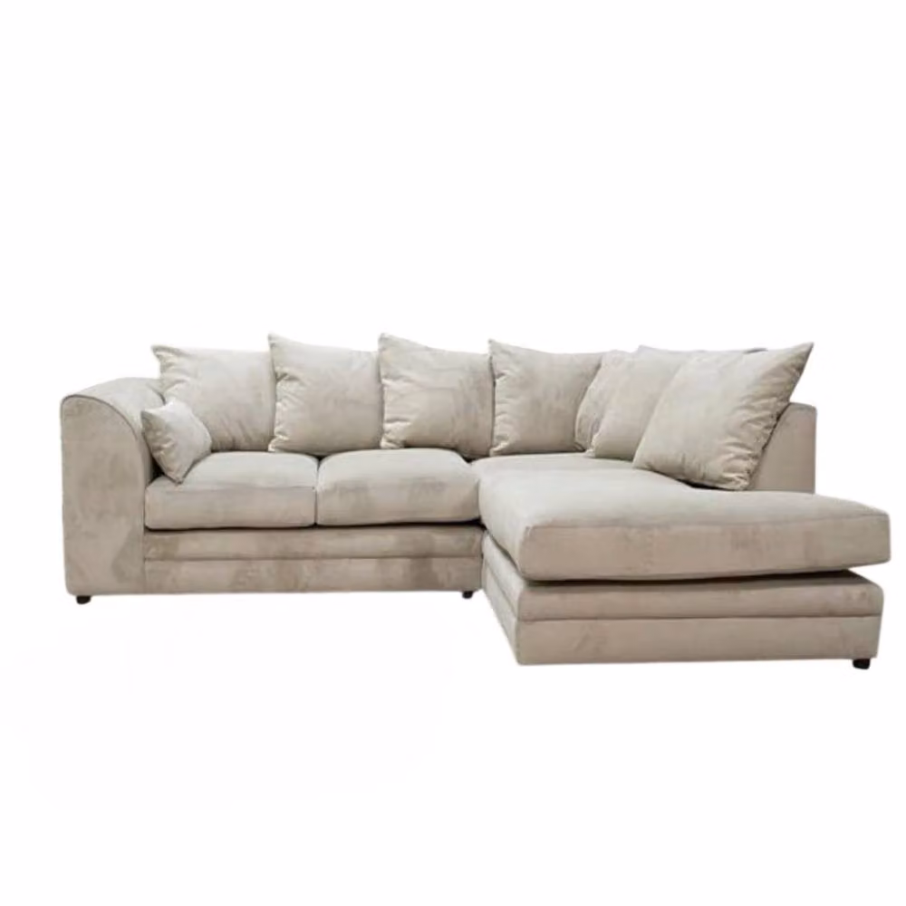 Snug Furniture Birmingham Ltd Fernando Right Hand Corner Sofa Set in Beige Fabric – 2