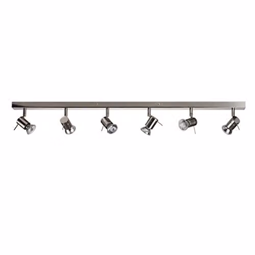 Netlighting Linea Verdace Penna 6 LED Spotlight Bar in Matt Nickel and Grey