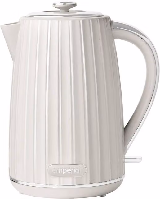 Emperial White Cordless Electric Kettle with 1.7 l Capacity and Limescale Filter