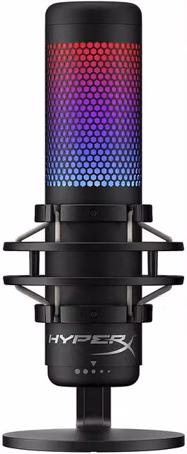 HyperX QuadCast S RGB Gaming USB Microphone - Black