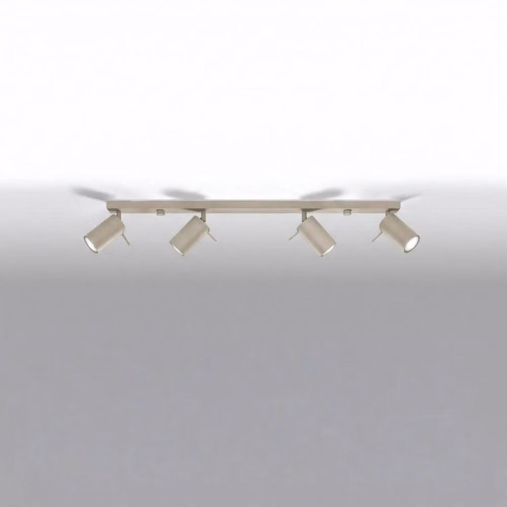 Sollux Lighting Modern Taupe Ceiling Lamp with 4 Lights, W/D/H: 80 x 16 x 6 cm – 2