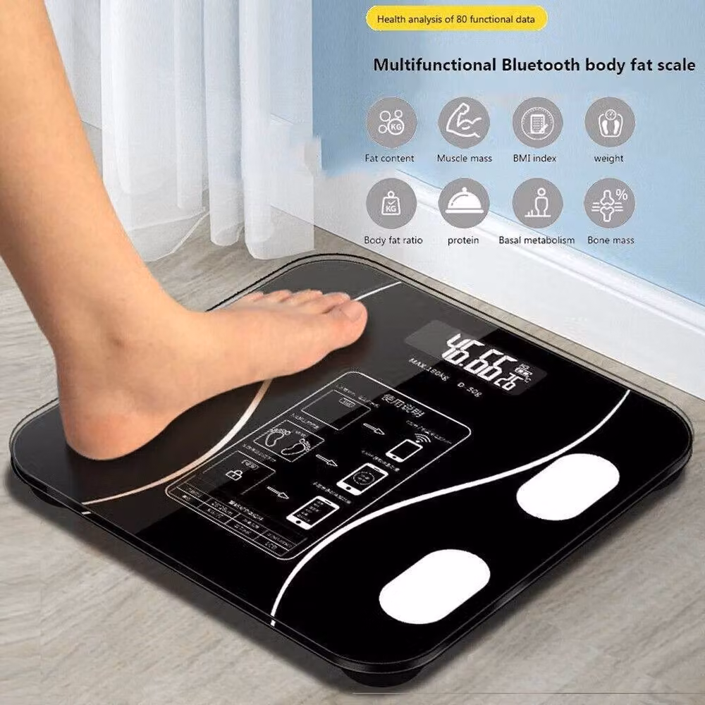 NESTLUNE Digital Electronic Bathroom Scales with LCD Display, Black – 3