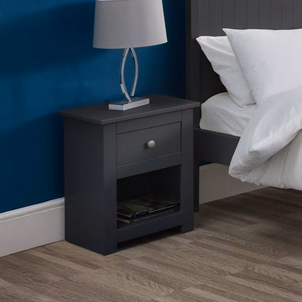 Cheshire Premium Hawthorne Anthracite Bedside Unit in Grey – 3
