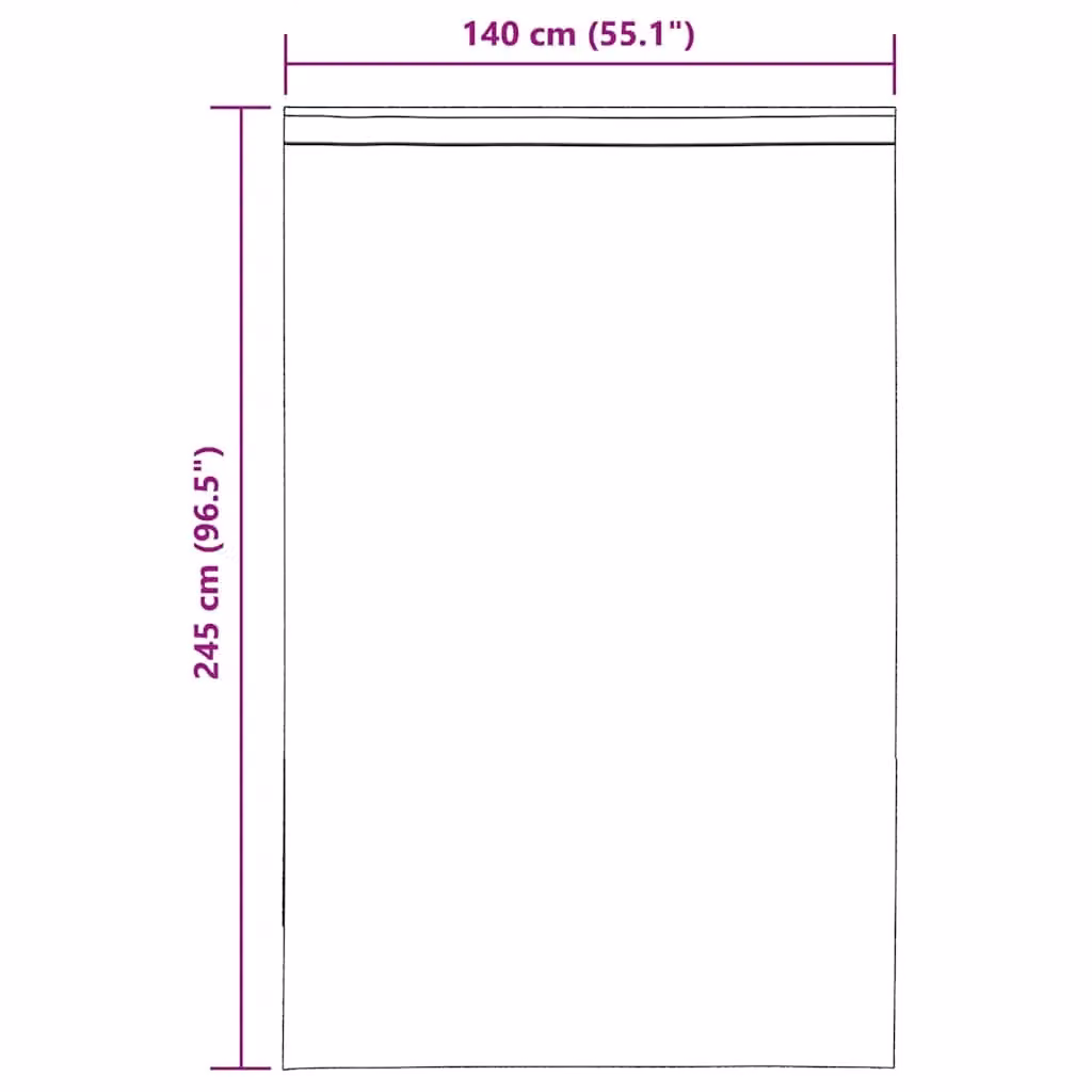 Berkfield Home Brown Voile Tab Top Curtains, 2 Pack, W: 140 cm, H: 245 cm – 5