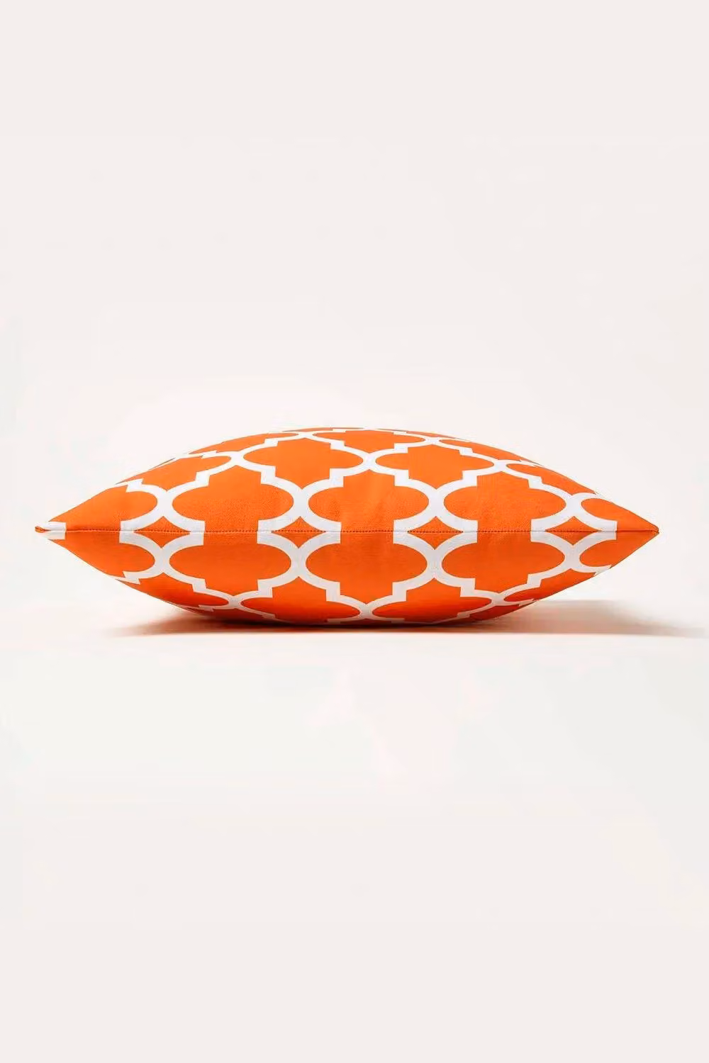 Homescapes Set of 2 Orange Geometric Outdoor Cushions, W/D/H: 45 x 45 x 45 cm – 2