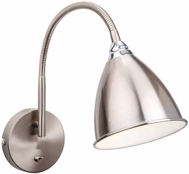 Firstlight Bari Adjustable Modern Indoor Wall Light in Chrome with E14 Socket