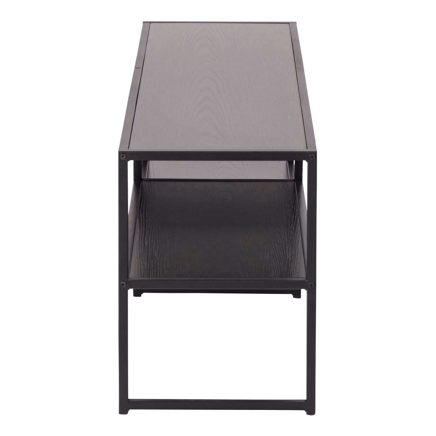 Furniture To Go Seaford Black Metal Open TV Unit with 3 Shelves H 46 x W 120 x D 33 cm – 10