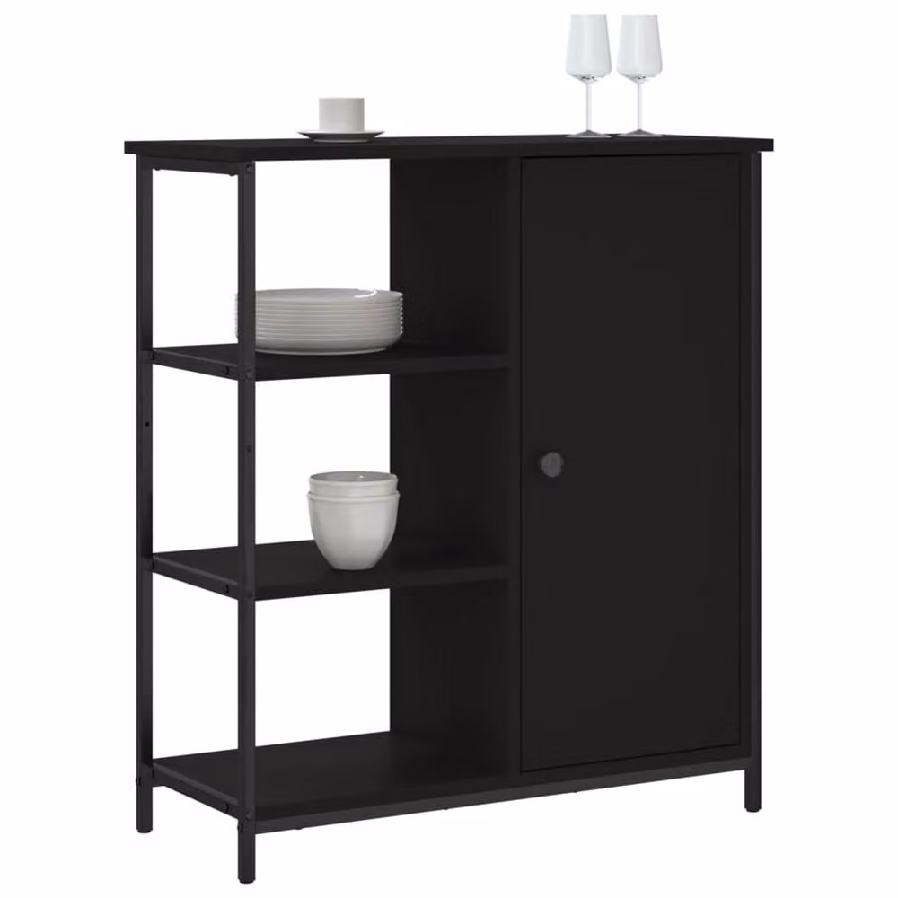 Berkfield Home Black Classic Sideboard, W/D/H: 70 x 30 x 80 cm – 3
