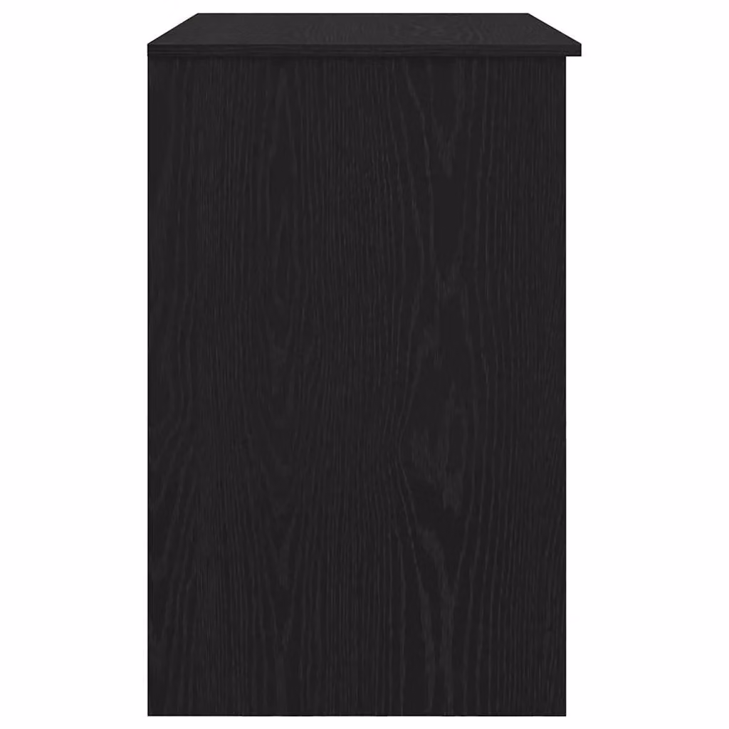 Berkfield Modern Black Oak Writing Desk in Engineered Wood, W/D/H: 86 x 49 x 76 cm – 4