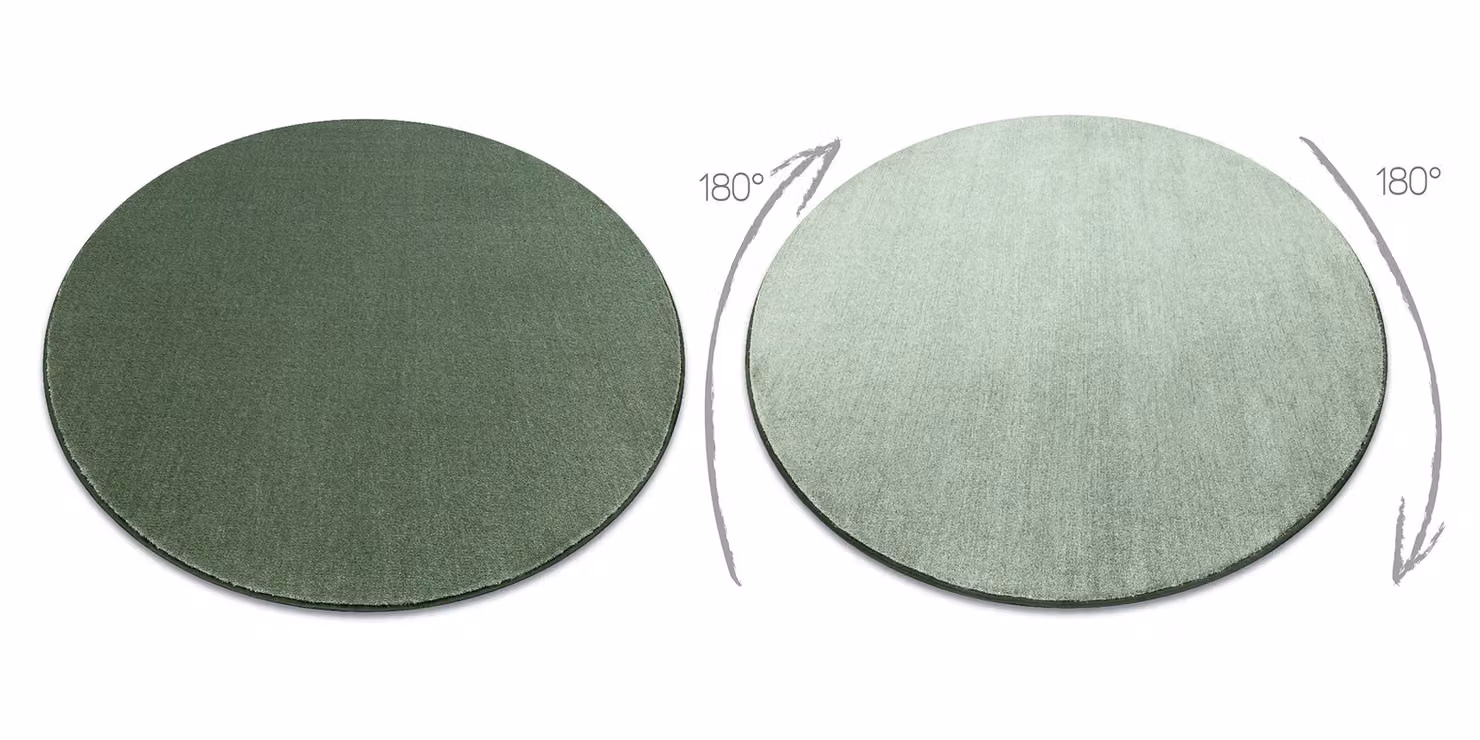 RugsX Round Seduction Rug in Green, Diameter: 200 cm – 2