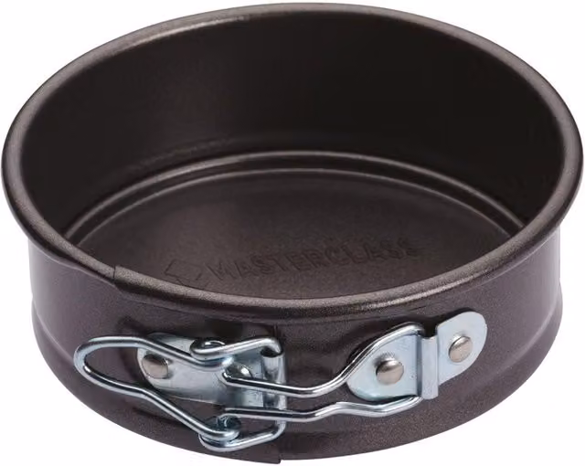 MasterClass Non-Stick Round Springform Cake Tin with Loose Base, Grey, Diameter: 11 cm – 3