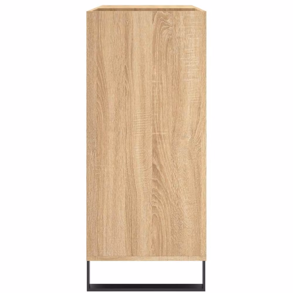 Berkfield Home Record Cabinet in Sonoma Oak, Light Brown, W: 84.5 cm, D: 38 cm, H: 89 cm – 3