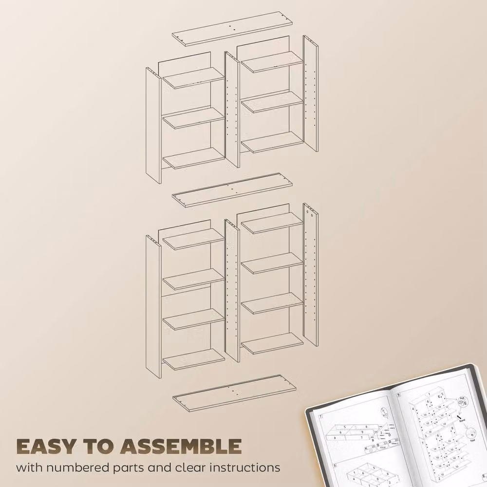 STILVORA CD Storage Tower in Black with 14 Adjustable Shelves – 9
