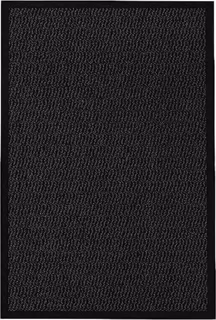 KAV Non-Slip Washable Dirt Trapper Door Mat, Black, W: 60 cm, D: 90 cm – 10