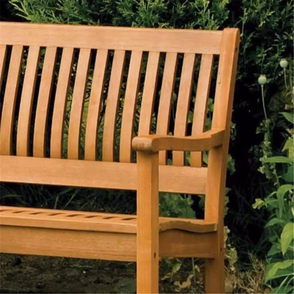 Cheshire Willington 2 Seater Deluxe Garden Bench in Brown – 4