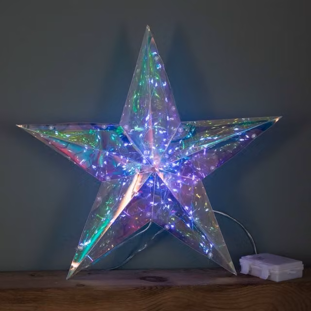 Samuel Alexander Hanging Christmas Dreamlight Star with 100 White LEDs, Multicolour, 36 cm – 1