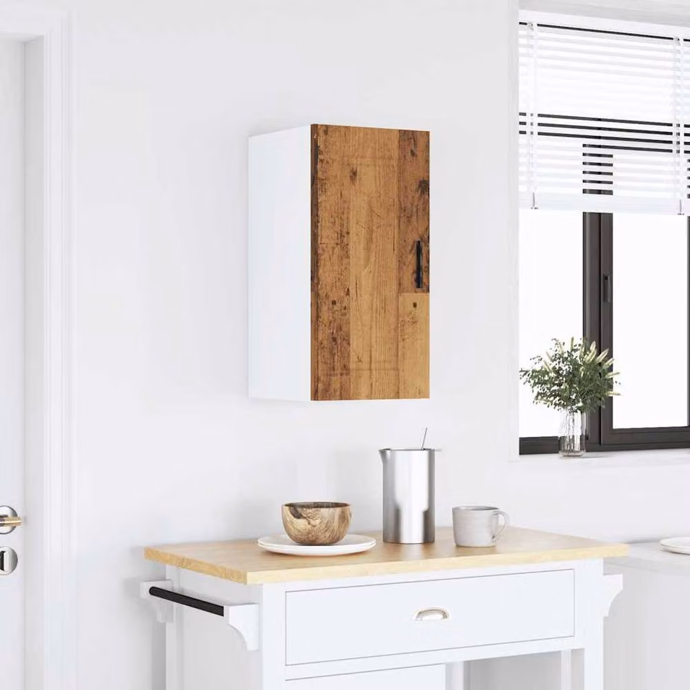 Berkfield Home Porto Wall Mounted Kitchen Cabinet in Brown Old Wood, W/D/H: 60.0 x 31.0 x 25.0 cm – 2