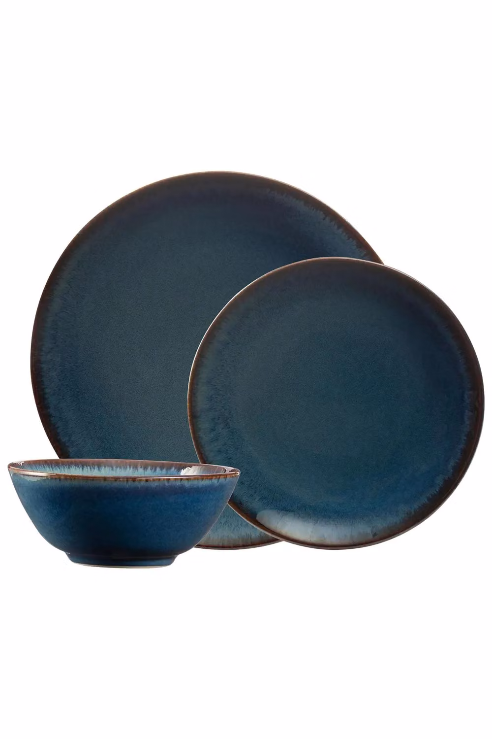 Mason Cash 12 Piece Blue Reactive Stoneware Dinner Service Set – 3
