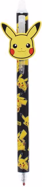 Pokémon Pikachu Erasable Gel Pen in Black and Multicolour