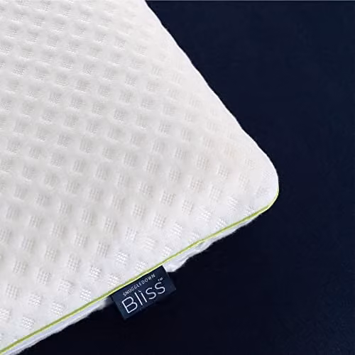 Snuggledown Bamboo Memory Foam Orthopedic Pillow with Firm Support for Side Sleepers, White, W/H: 64 x 38 cm – 4