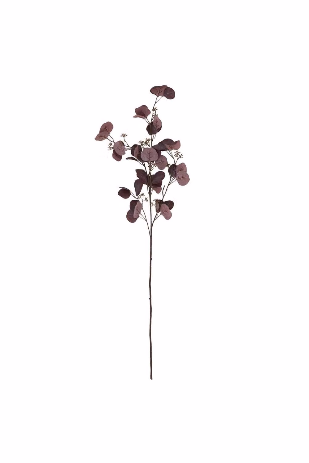 KDMD Burgundy Berried Eucalyptus Stem Red Floral Accent – 4