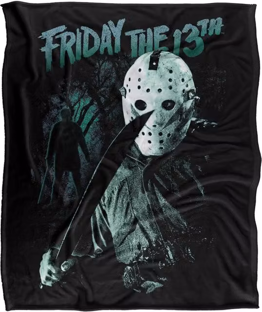 Warner Bros. Friday The 13th Lurk Silky Touch Super Soft Fleece Throw Blanket, Multicolour, W: 91.44 cm x D: 147 cm – 6