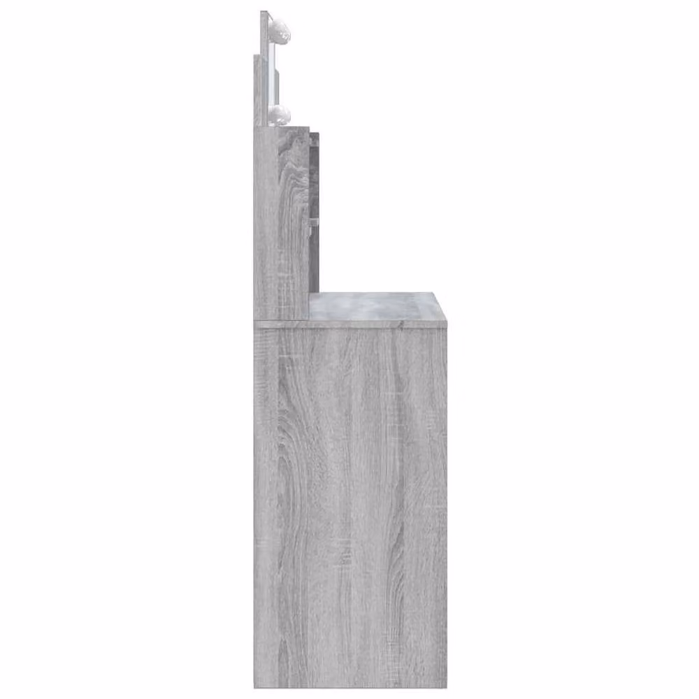 Berkfield Home Beautiful Dressing Table with LED Lights in Grey Sonoma, W/D/H: 96 x 40 x 142 cm – 2