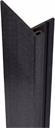 Ecoscape WPC Composite Slatted Cladding Reveal Trim, 3.6m, Black
