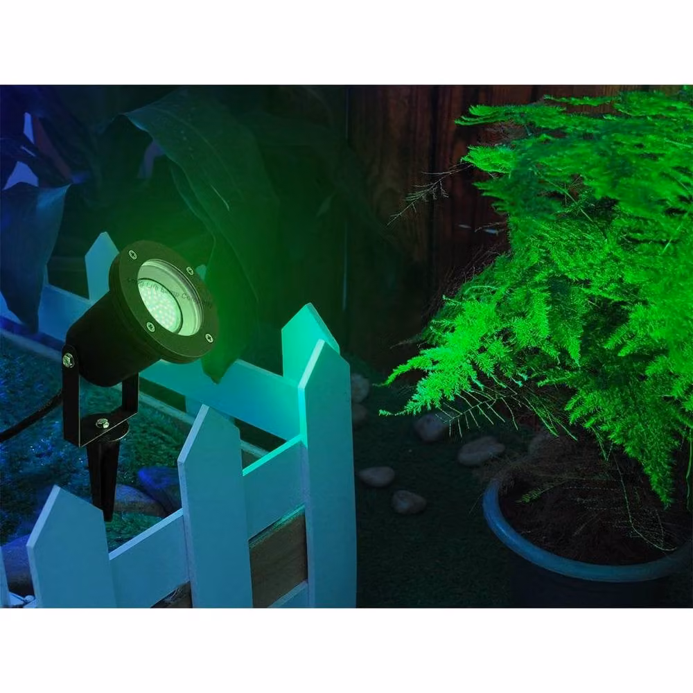 SPETLEK LED Garden Spike Ground Outdoor Light in Green and Black – 2