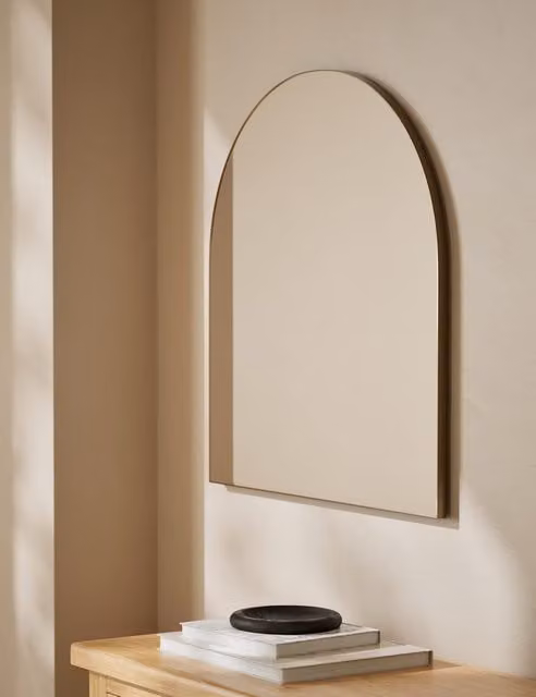 M&S Milan Arch Wall Mirror in Gold and Black