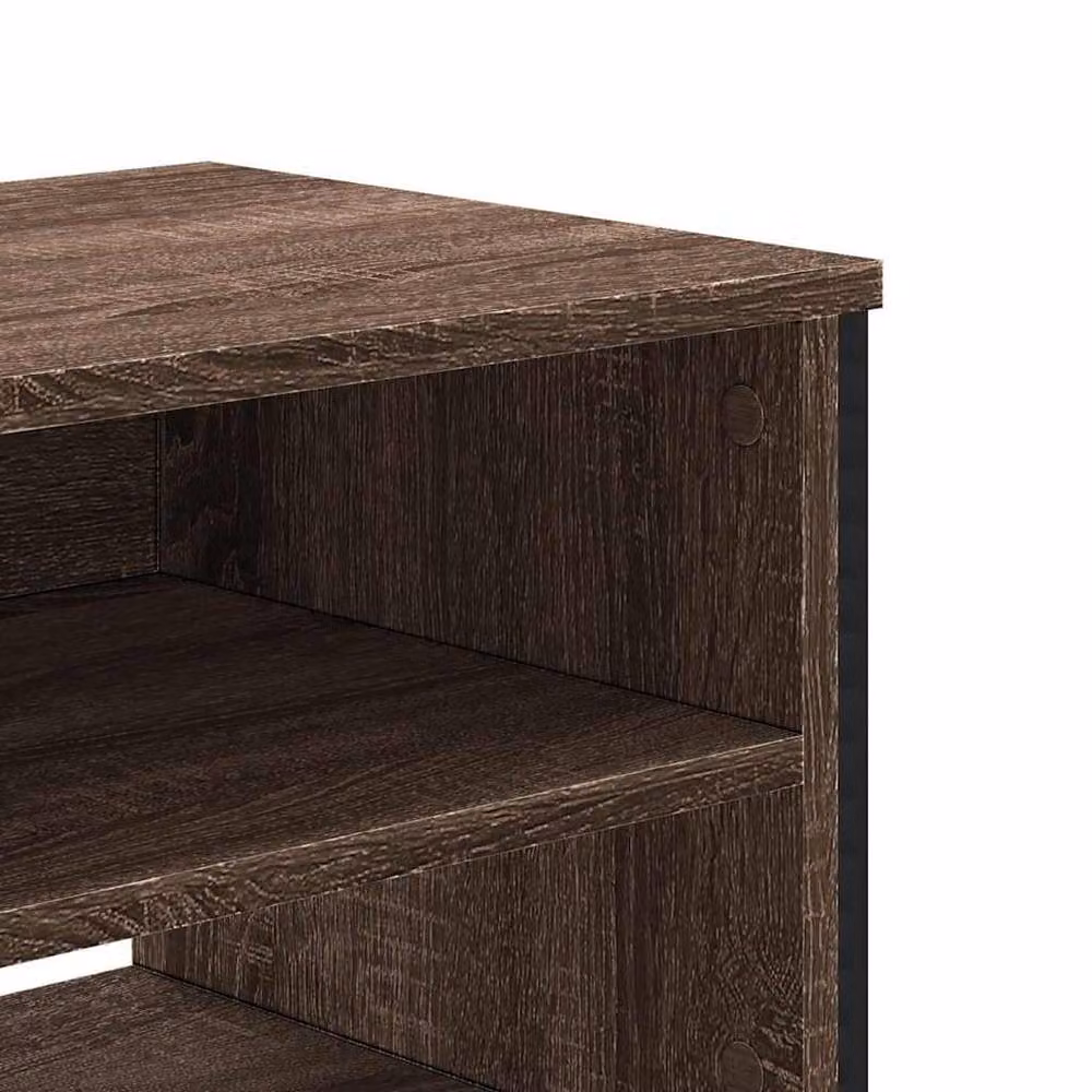Berkfield Home Brown Oak TV Cabinet W/D/H: 122 x 34 x 41 cm – 4