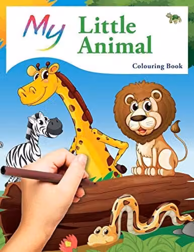 My Little Animal Colouring Book by Bell & MacKenzie Publishing, Multicolour Children's Paper Colouring Book