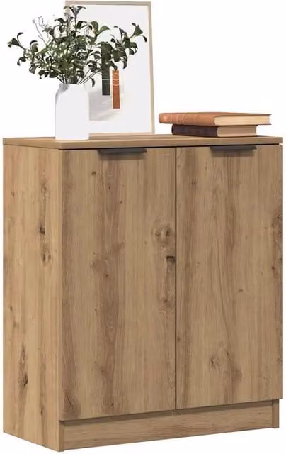 Berkfield Home Artisan Oak Sideboard in Brown, W/D/H: 60 x 30 x 70 cm