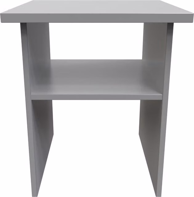 Ready Assembled 2 U Gloucester Lamp Table in Dark Grey