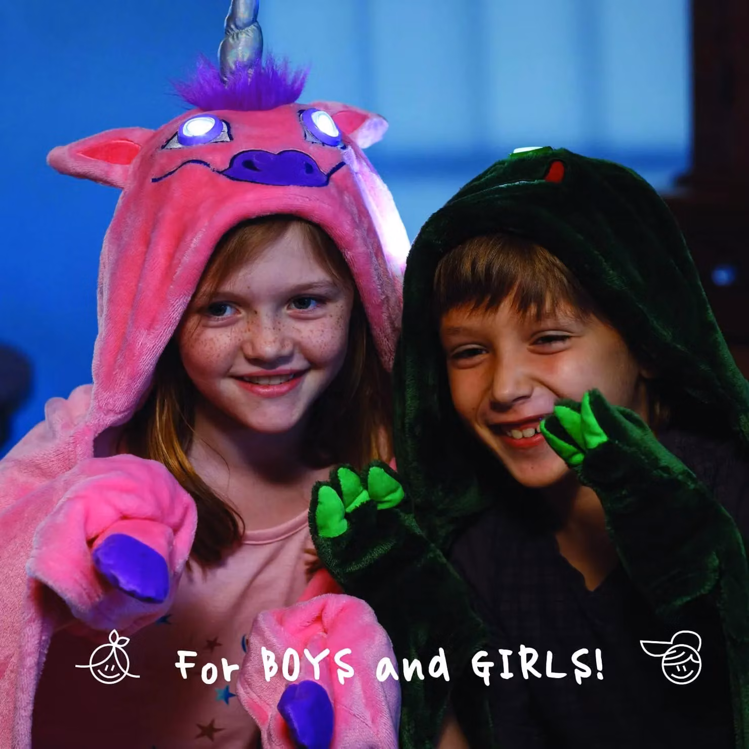 Simpa Pink Multicolour Unicorn Blanket with Hood and Sleeves – 5