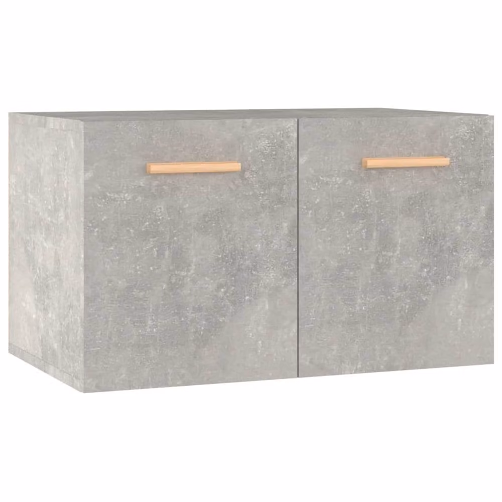 Berkfield Home Wall Mounted Cabinet in Concrete Grey, W: 60 cm, D: 36.5 cm, H: 35 cm – 2