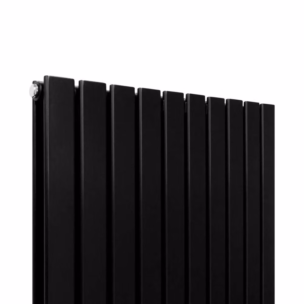 Monstershop Designer Flat Panel Steel Radiator in Black, W: 160 cm, H: 70 cm – 3