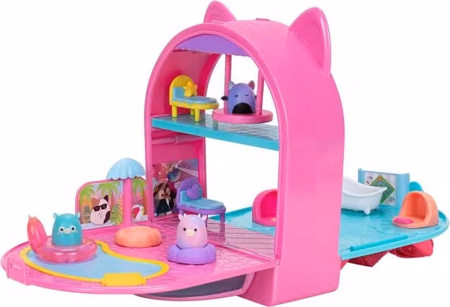Squishmallows On The Go Squishalong Playset Dollhouse in Multicolour