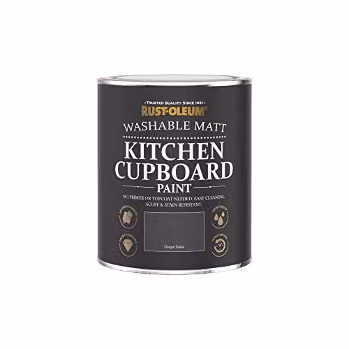 Rust-Oleum Matt Kitchen Cupboard Paint in Purple Grape Soda, 750ml – 3