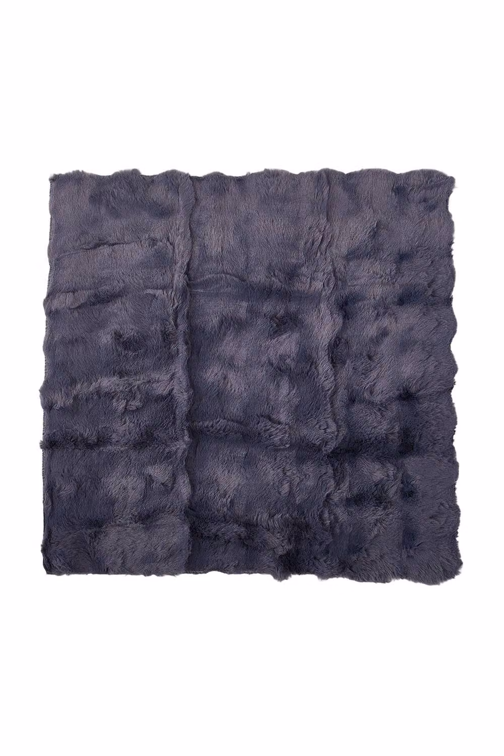 Garden Sanctuary Grey Knitted Faux Fur Throw Blanket – 4