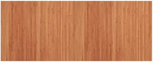 Berkfield Home Rectangular Brown Bamboo Rug, W: 80 cm, L: 200 cm – 1
